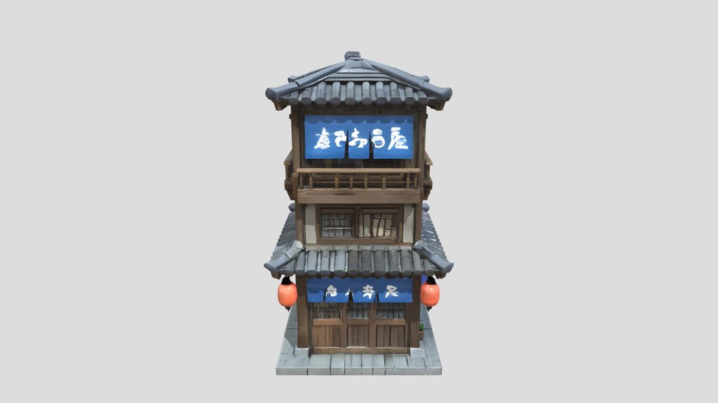 Japanese-style two-story building