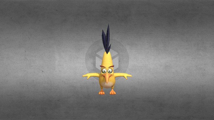 chuck angry birds movie 3D Model