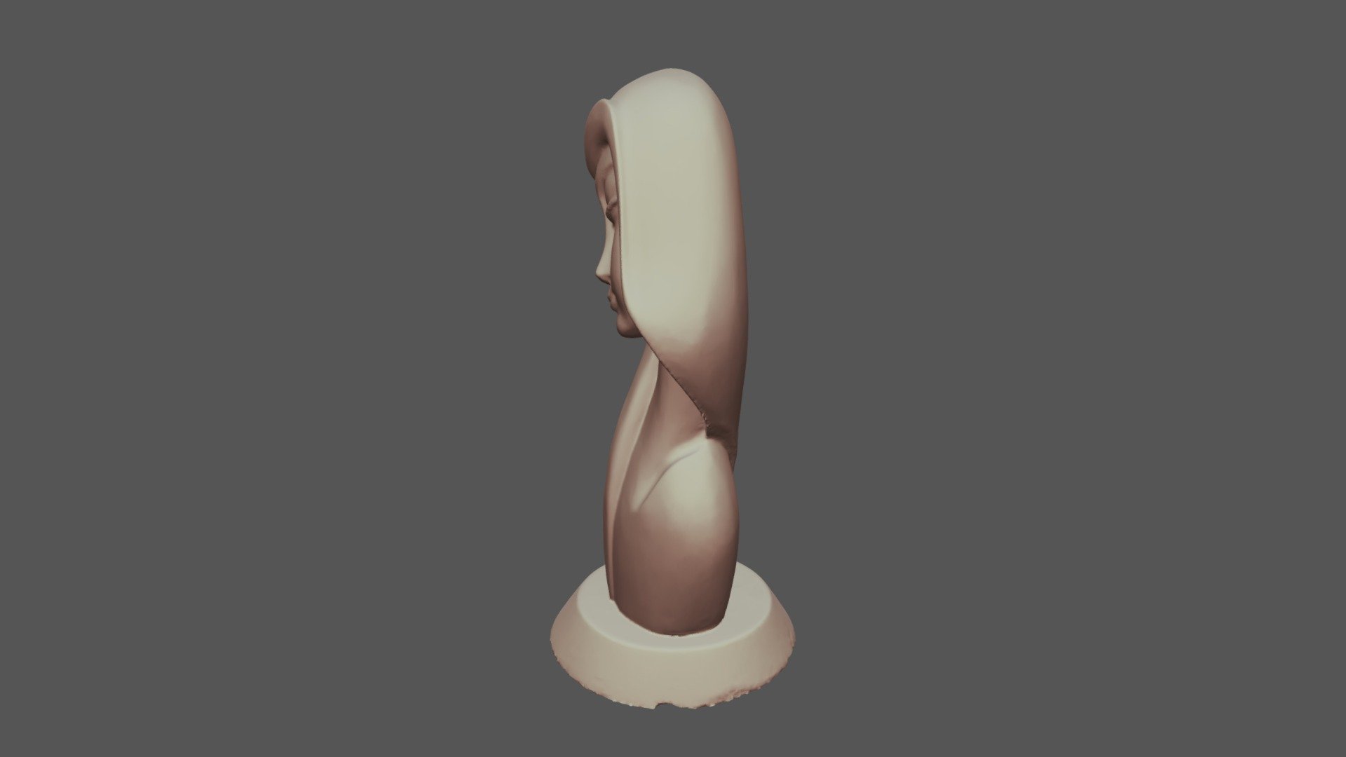 Lady Wooden Bust