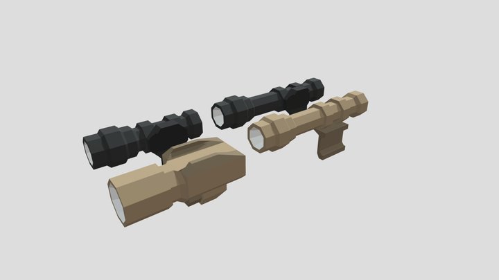 Weapon lights 3D Model