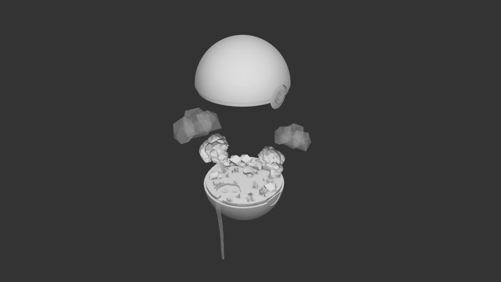 POKEMON | Pokeball Interior 3D Model