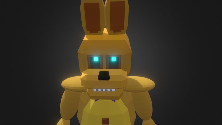FNAF Into The Pit Spring Bonnie Animated! 3D Model