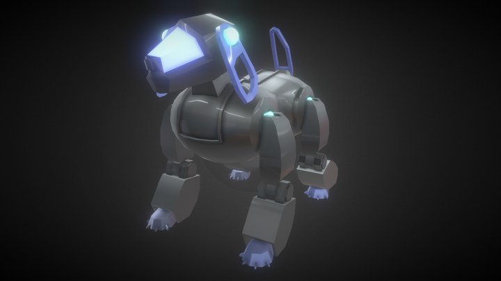 Robot Dog 3D Model