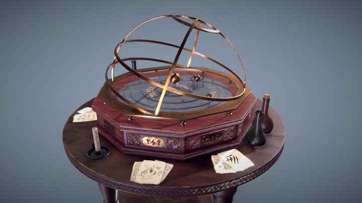 Mage's Orrery Table 3D Model