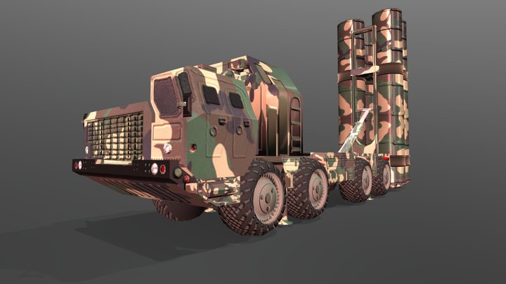 S400 Missile Louncher 3D Model
