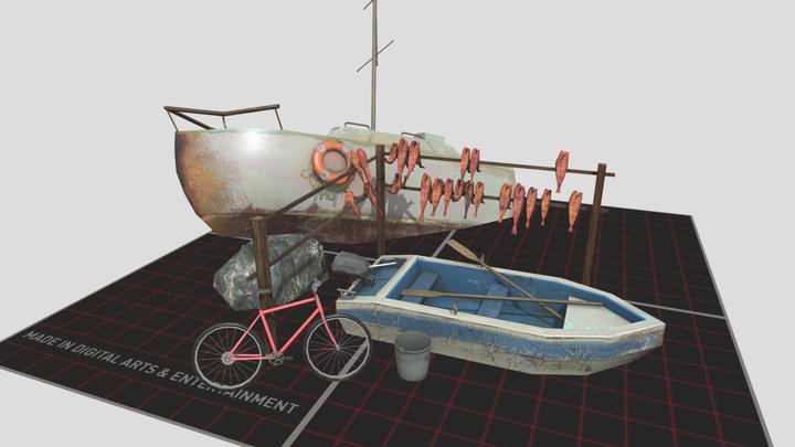 DAE 5 Finished props - By the sea 3D Model
