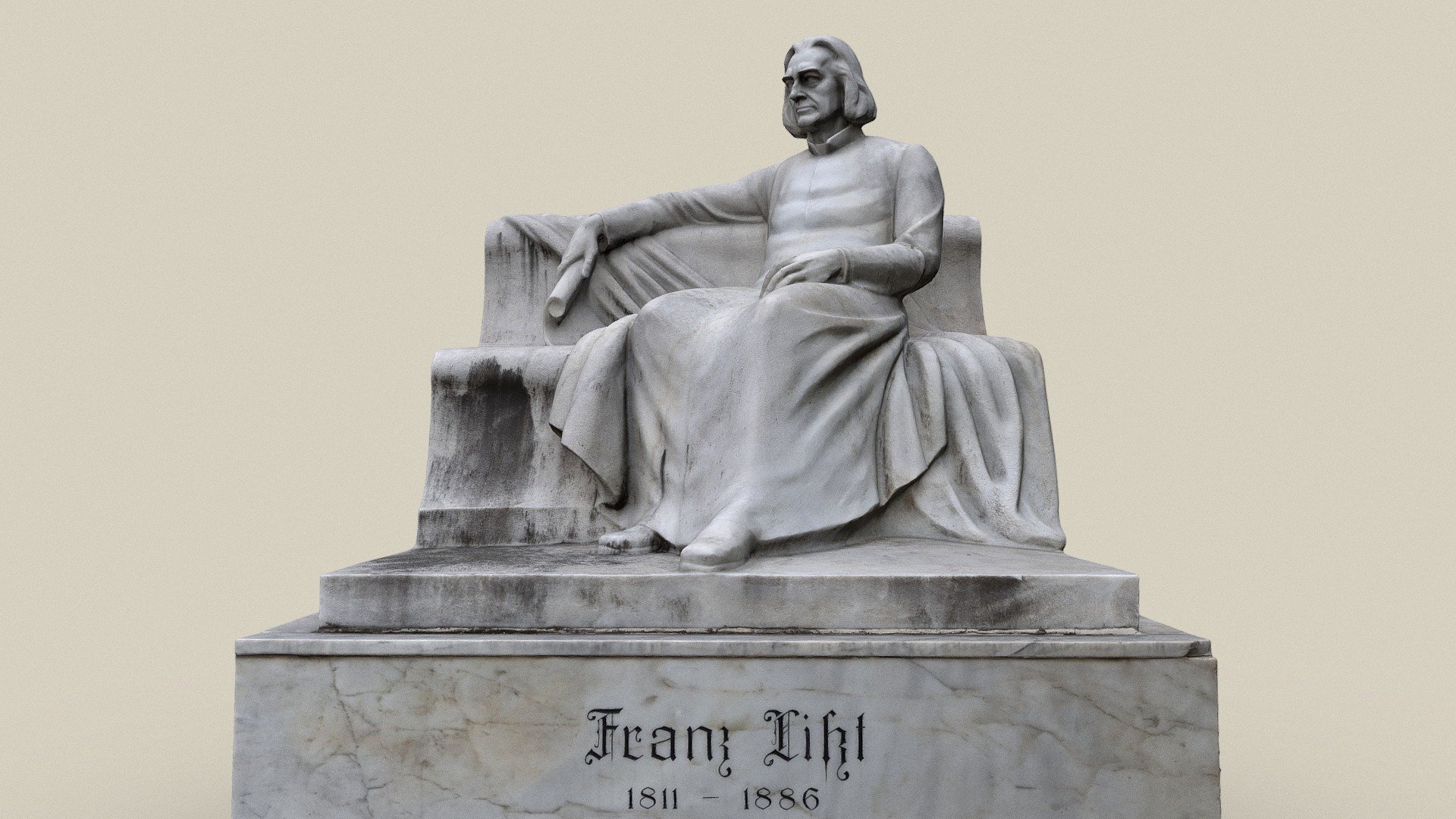 Franz Liszt — Sketchfab embed 3D viewer