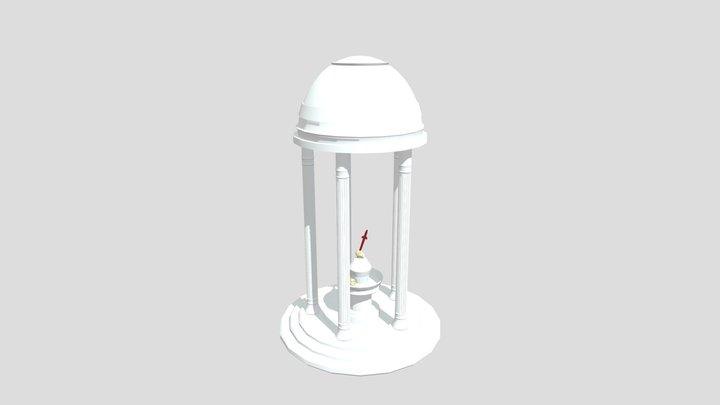 Greek Temple 3D Model