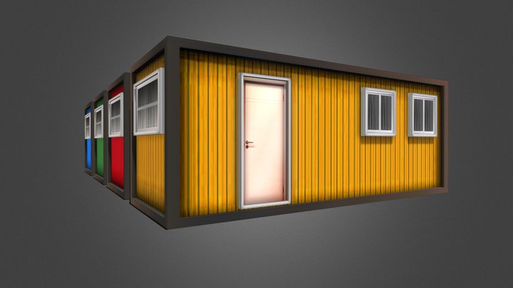 Containers Cabins 3D Model