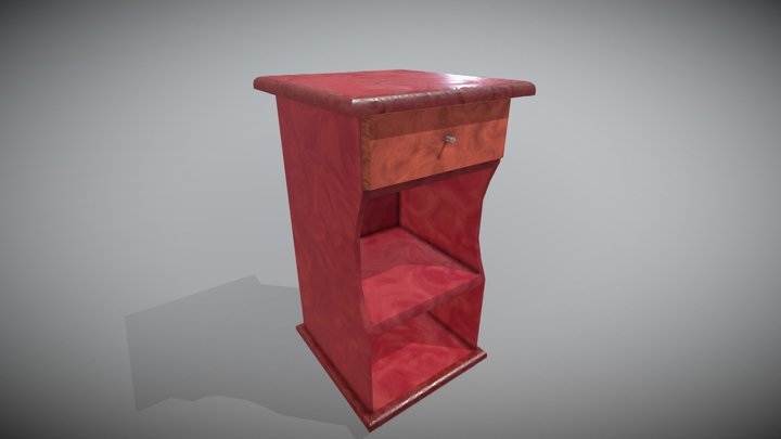 Little Telephone Table 3D Model