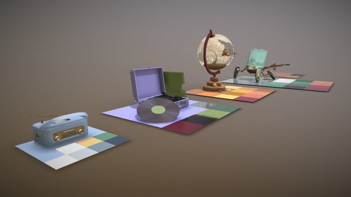 XYZ HW Painting 3D Model