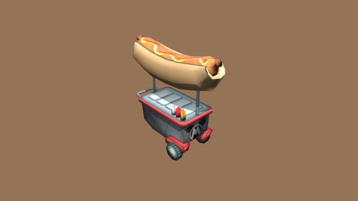 Toontown Hotdog Stall 3D Model