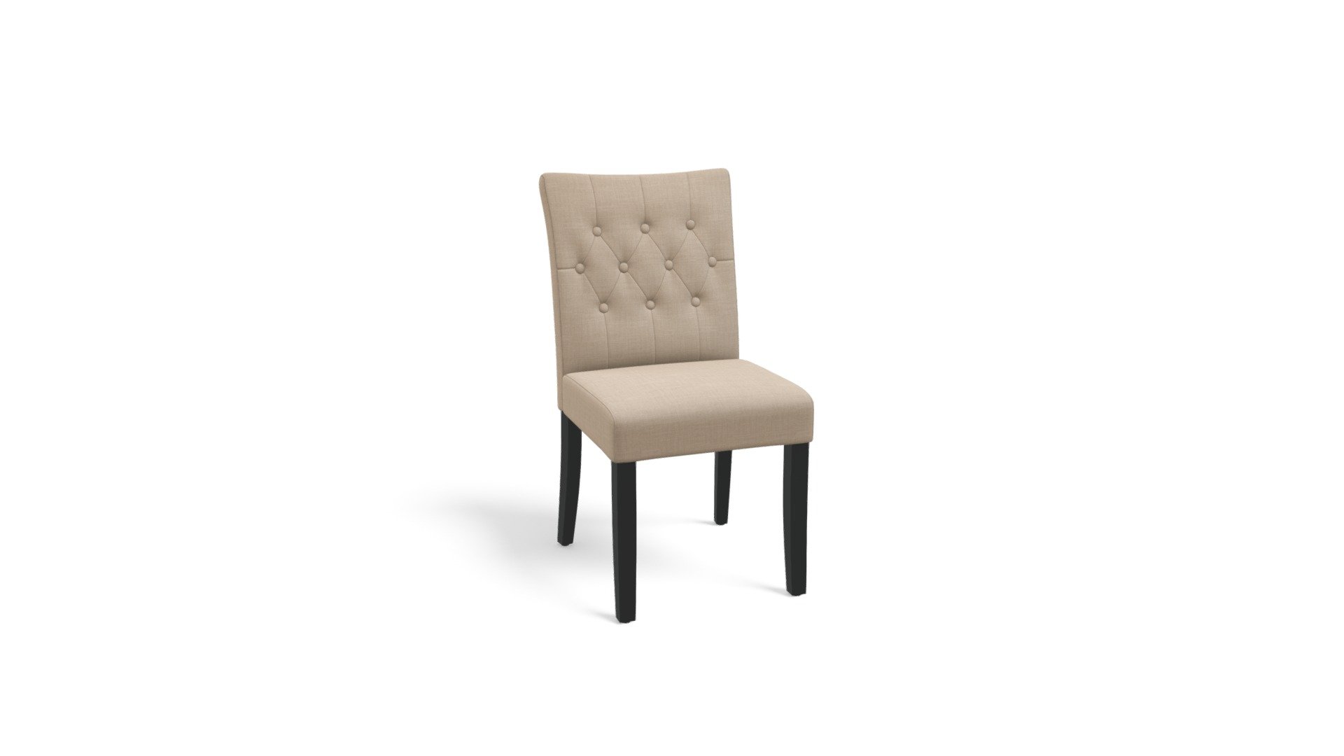 Set of 2 Flynn Dining Chairs, Biscuit Beige Download Free 3D model by