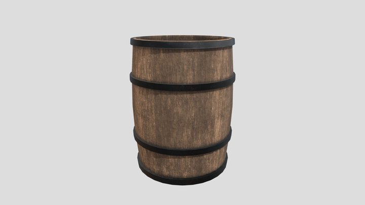 Barrel of Water 3D Model
