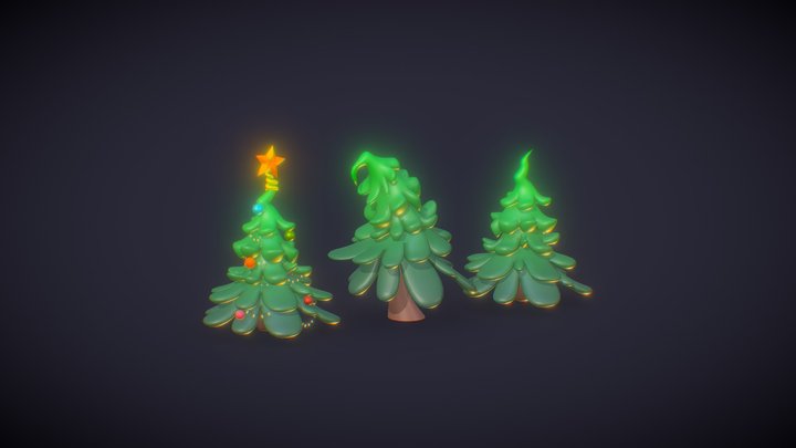 Pine Trees 3D Model