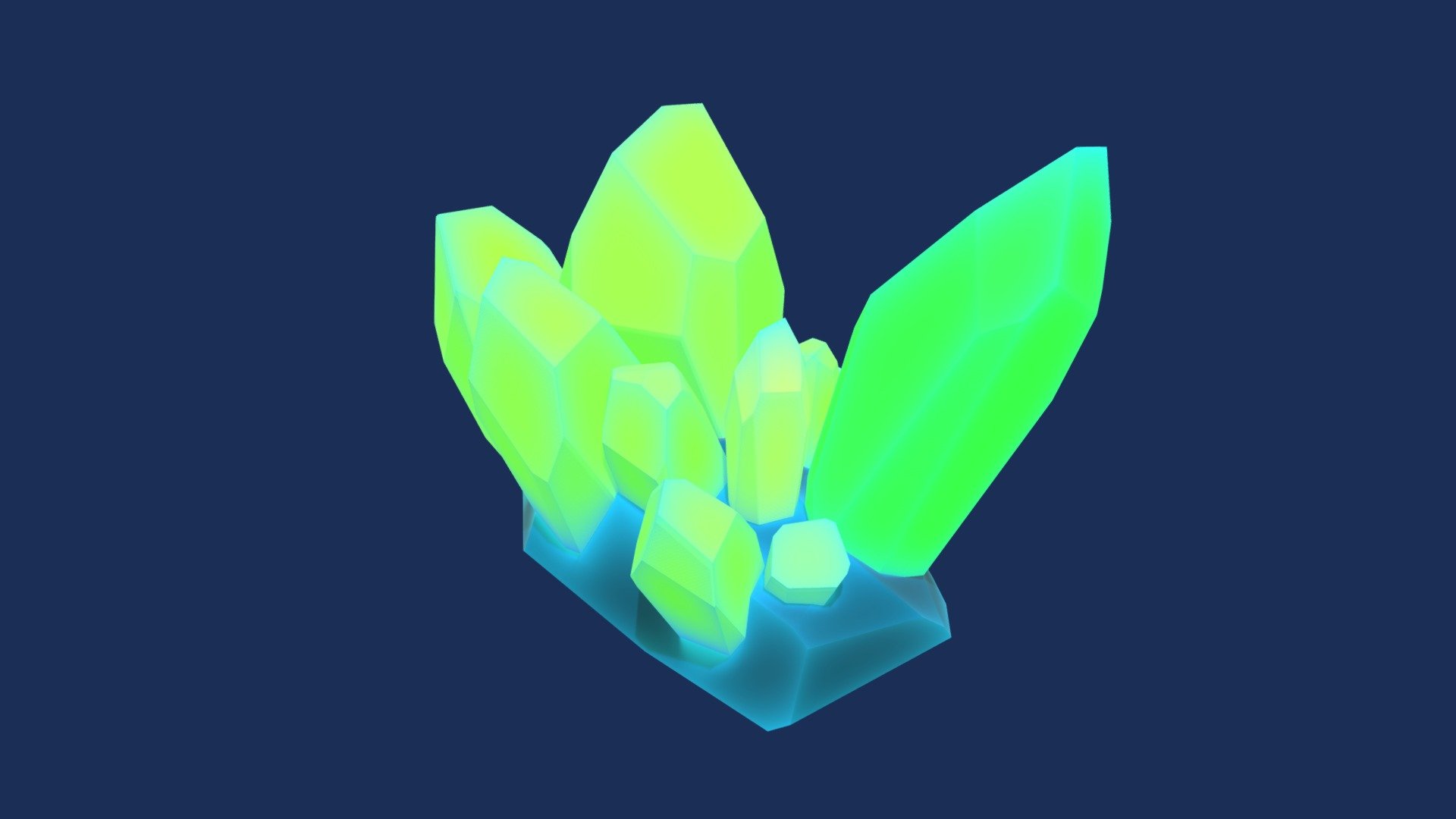 Low-Poly Crystal Model - 3D model by FredyG. [d83cc42] - Sketchfab