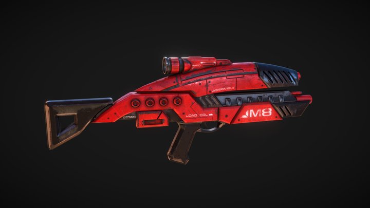 Mass Effect M8 Avenger Assault Rifle - FREE 3D Model