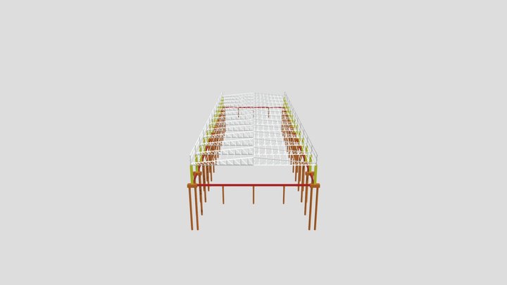 Concreto Armado e Estrutura Metálica 3D Model