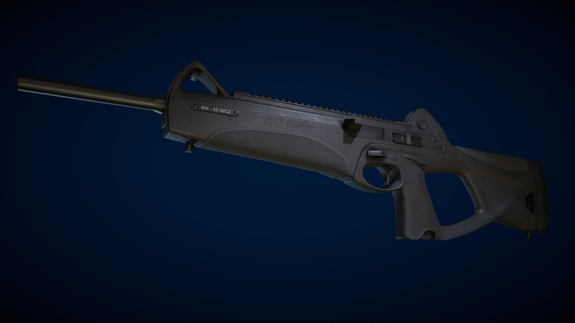 Blackrock CX250 - SMG - Buy Royalty Free 3D model by Foxx Assets ...