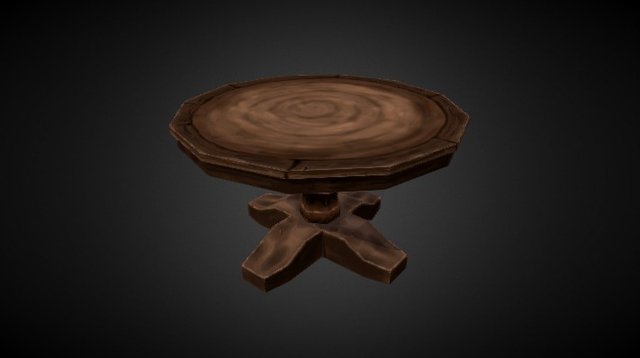 Medieval Fantasy Table 3D Model