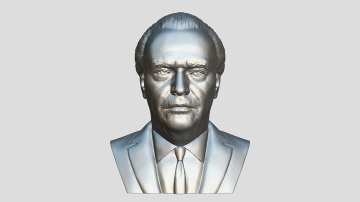 Jack Nicholson bust for 3D printing 3D Model