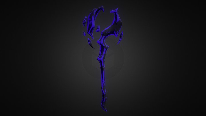 Wizard Staff painted version 3D Model