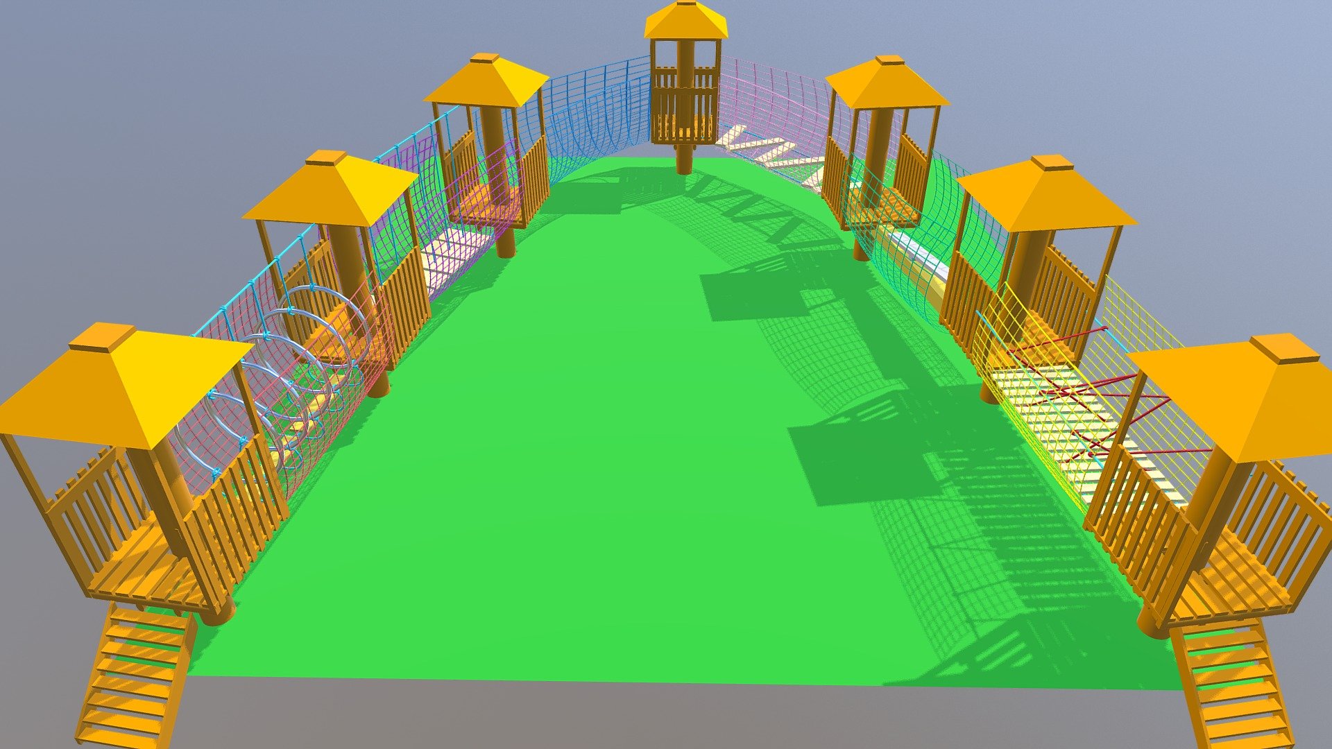 Rope Park -Version 2 - 3D model by irynaeksaeva (@irinagurzhiy ...