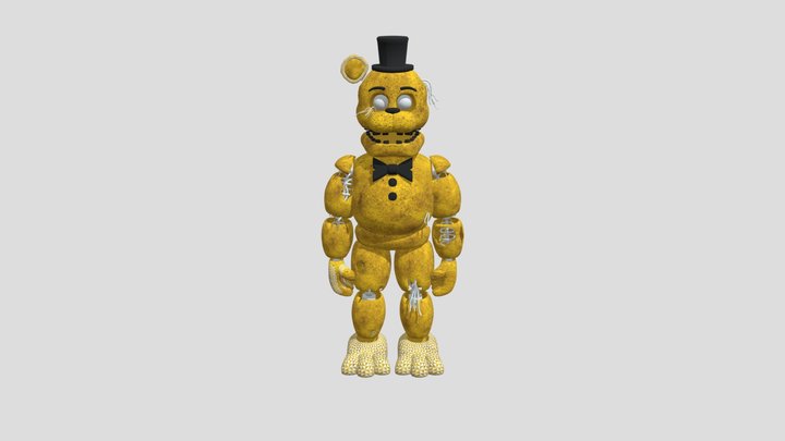 Golden Freddy 3D Model