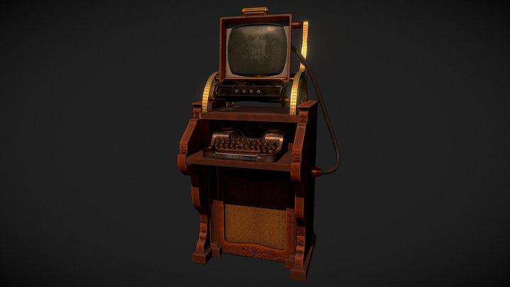 Steampunk Computer 3D Model