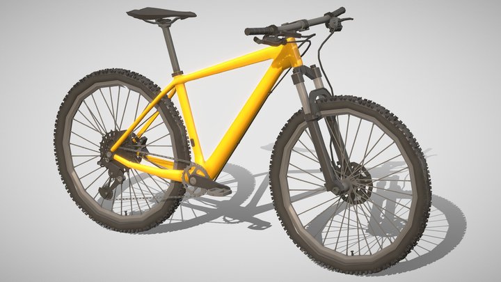 Low_Poly Bicycle # 1 3D Model