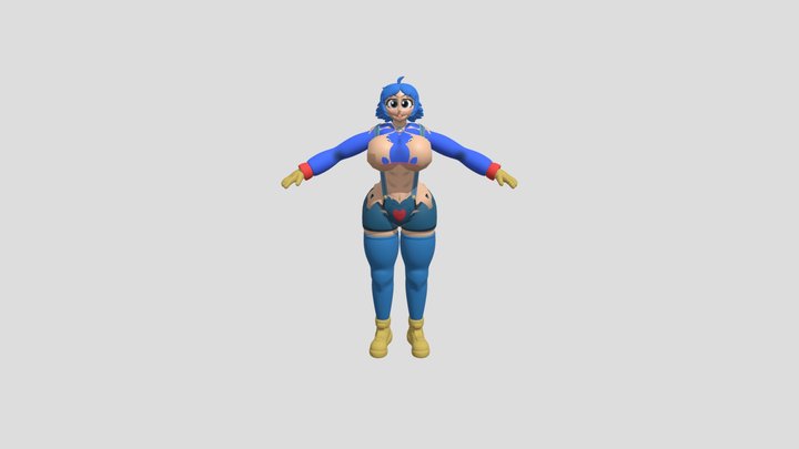 Huggy Waggy Anime 3D Model