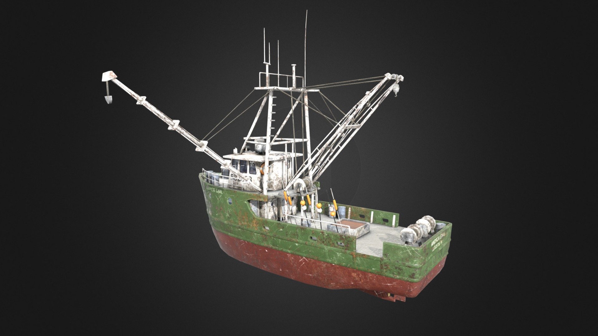Boat fishing Download Free 3D model by 3Dji d843dee Sketchfab