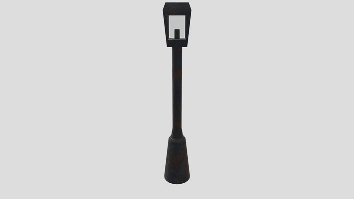 Medieval Lamppost 3D Model