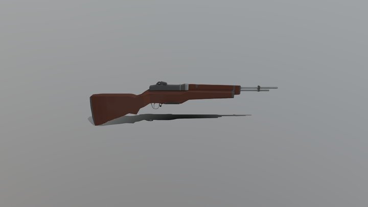 M1 Garand Rifle final 3D Model