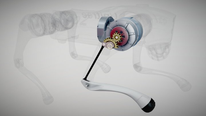 Unitree Go2 Robot's Leg | Sketchfab Viewer API – Free 3D Model STL