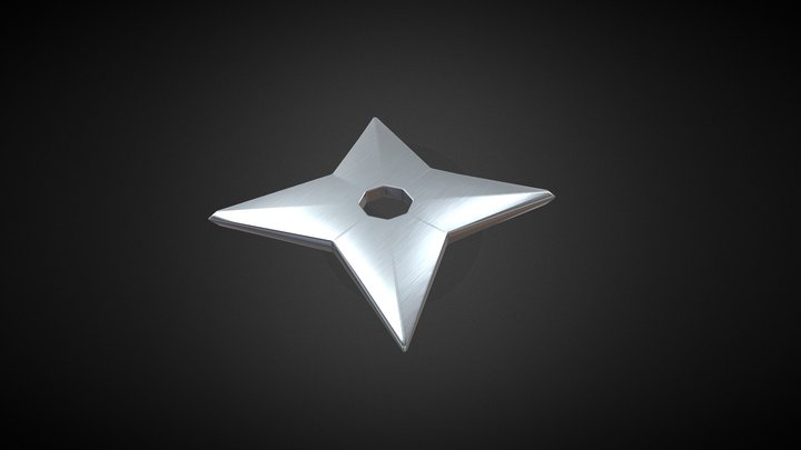 SImple Ninja Star 3D Model