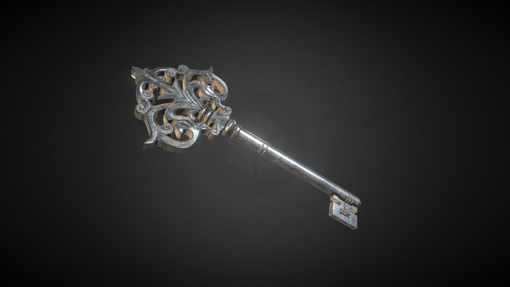 Old Key 3D Model