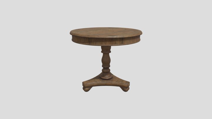 Small Dining Table 01 – Free 3D Model STL
