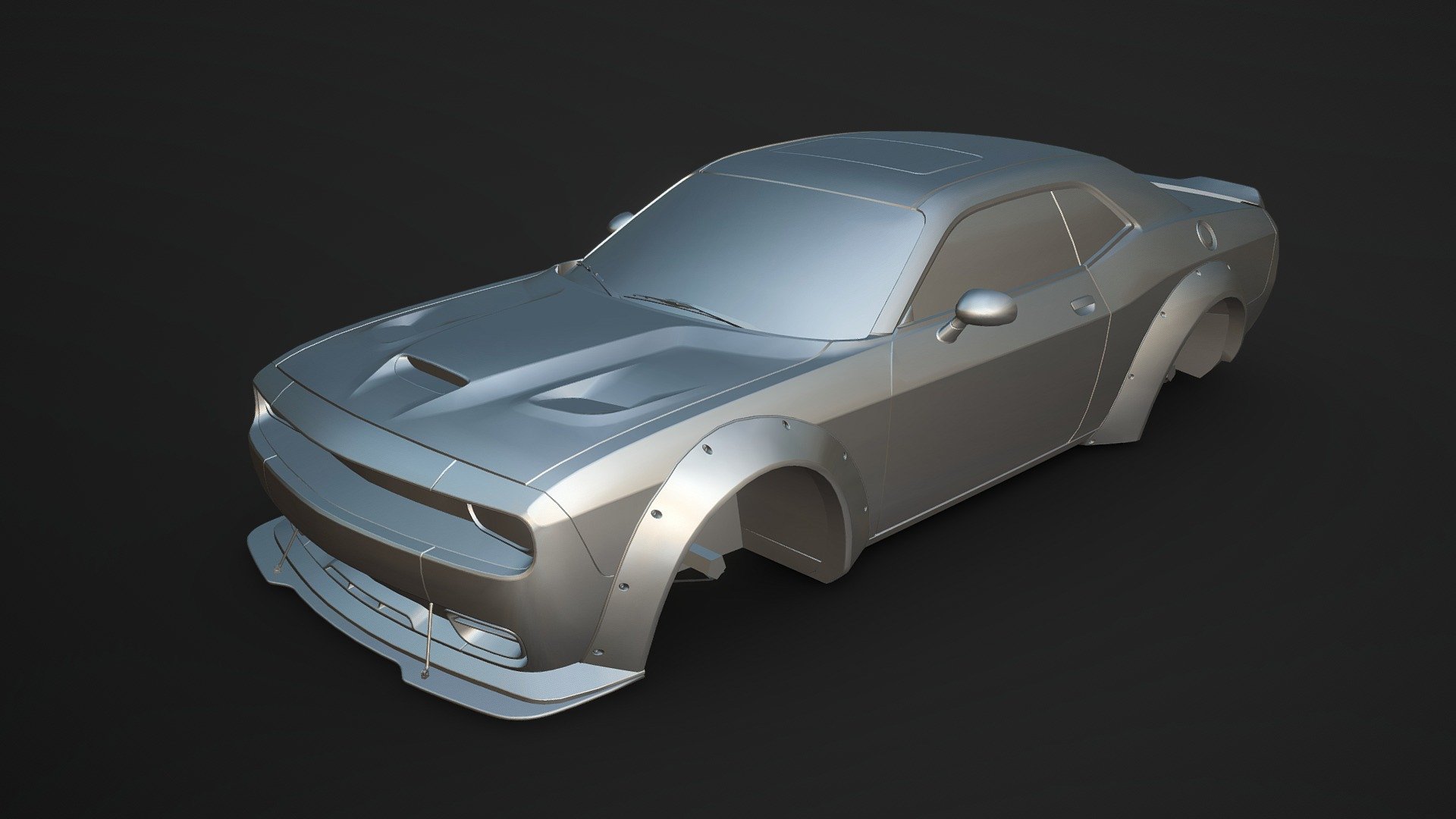 Challenger Widebody 3D model by sk0441 [d848468] Sketchfab