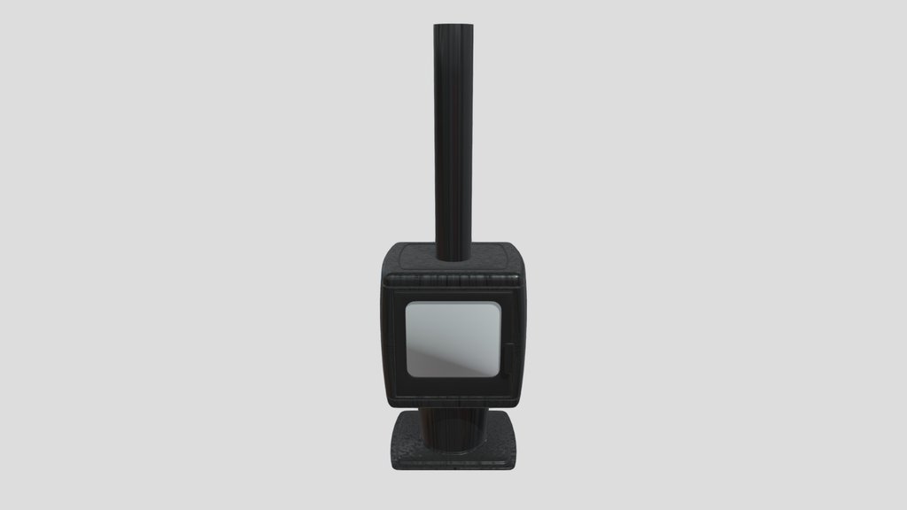 Animated Modern Wood Burning Stove
