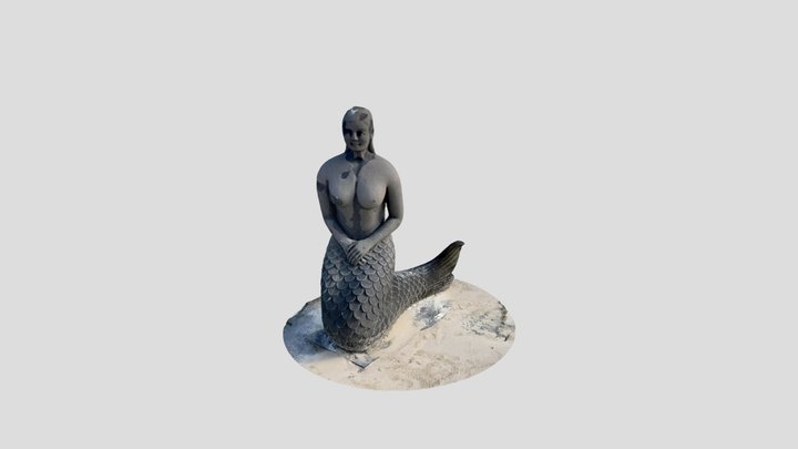 우도 인어상 3D Model