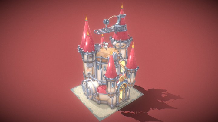 Red Trape castle 3D Model