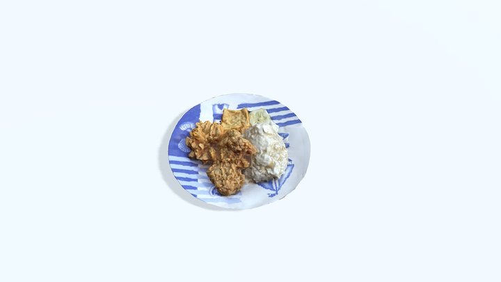 Crispy Fried Chicken 3D Model