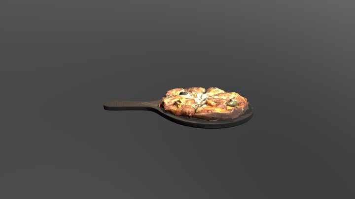 Pizza photogrammetry 3D Model