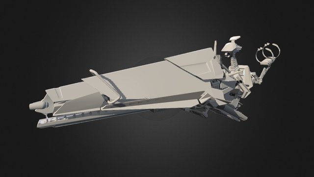 E.T.H.O.S. Arm-Mounted Cannon 3D Model