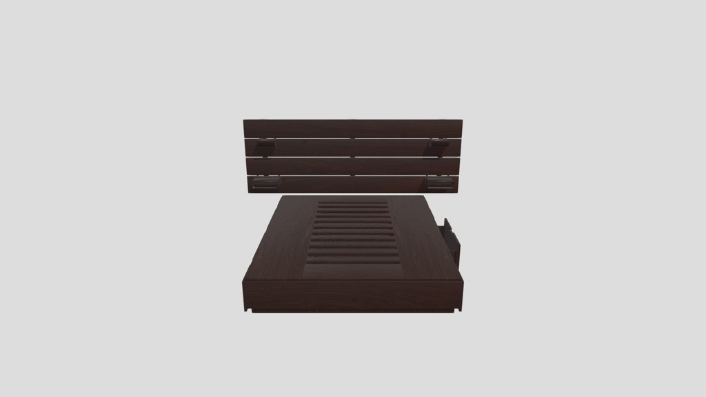 Bed Frame With Storage Chestnut