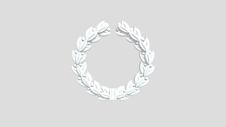 Laurel Wreath Emblem 3D Model
