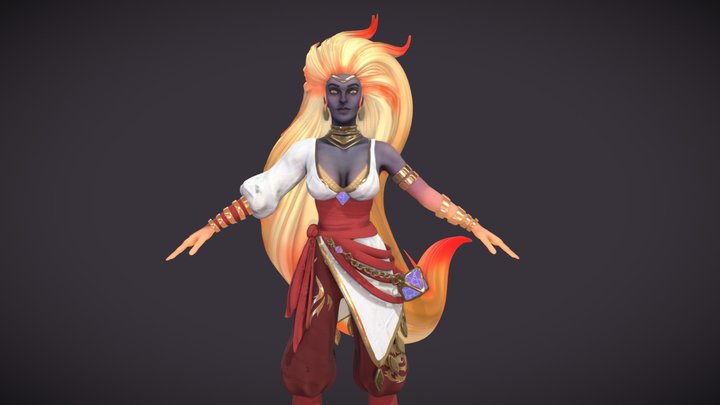Flame_low 3D Model