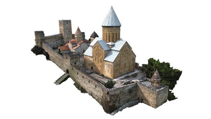 Ananuri Castle Complex 3D Model