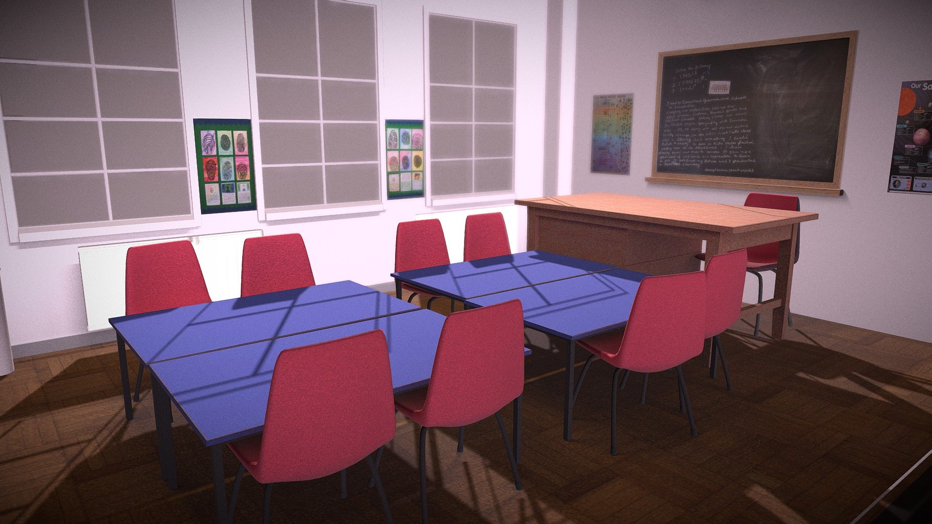 Low Poly - Classroom - Room to Breathe